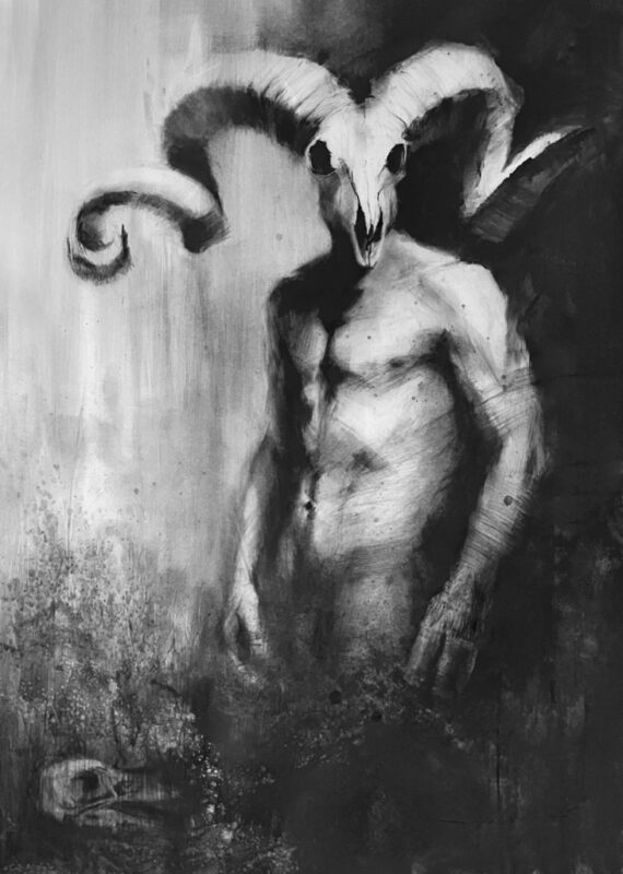 In der Zeichnung Requiem zeigt der Künstler Wolf Mihm den Menschen als Teil und Zerstörer der Natur – ein Gleichnis von Herkunft, Wandel und Verlust. Ein stilles Requiem für eine Welt, die der Mensch entweiht und verliert.